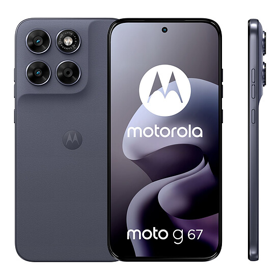 Smartphone Motorola Moto G67 Gris - 256 Go - 4 Go + Moto Buds 2 - Autre vue