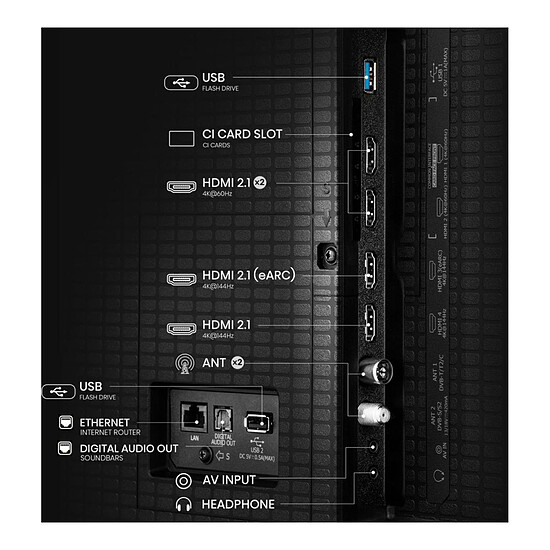 TV Hisense 75U79Q - TV 4K UHD HDR - 189 cm - Autre vue