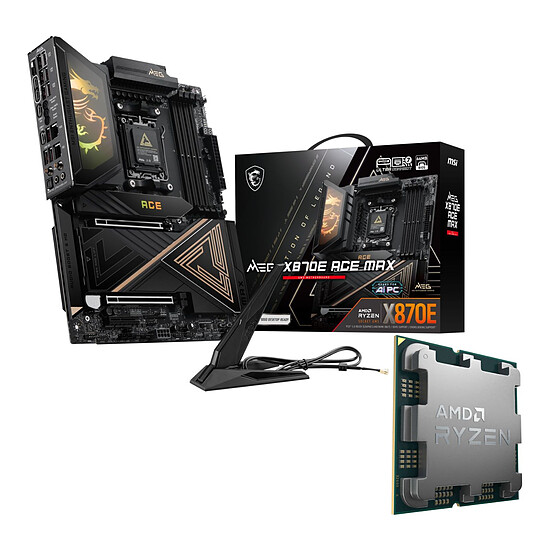 MSI MEG X870E ACE MAX + AMD Ryzen 9 9950X3D (Version tray)