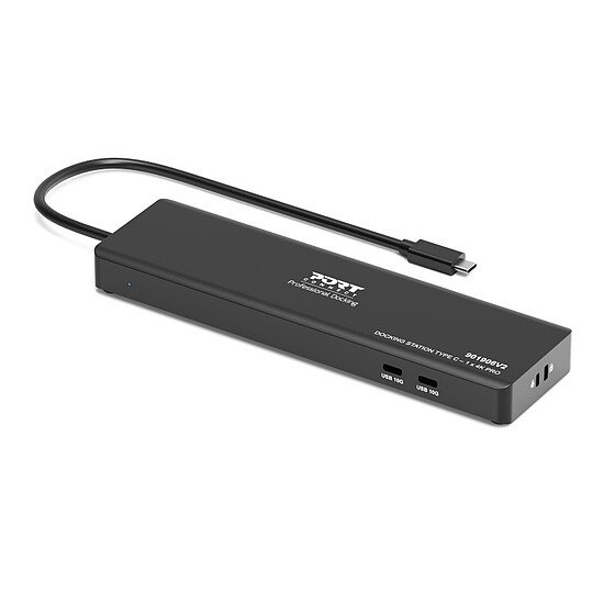 Station d'accueil PC portable PORT Connect Station d'accueil mobile 1 x 4K USB-C 9 périphériques 100W - Autre vue