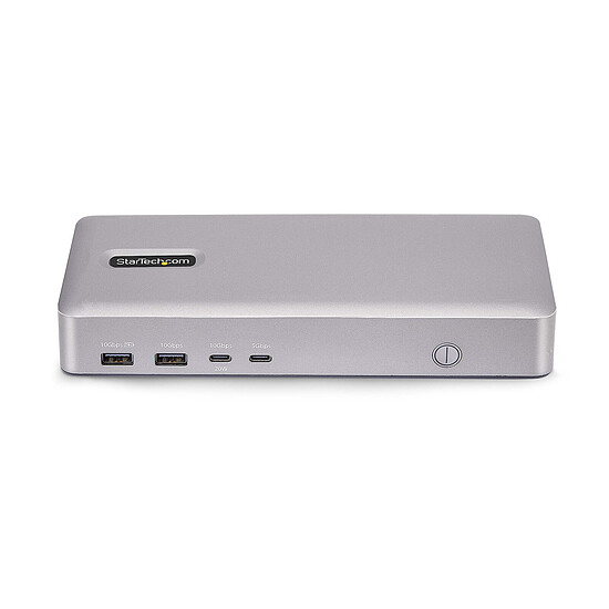 Station d'accueil PC portable StarTech.com Station d'accueil 10-en-1 USB4 double affichage 4K 60 Hz - Power Delivery 100 W - Autre vue