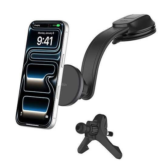 Accessoires Auto Belkin BoostCharge Chargeur de Voiture Magnétique - Noir - Autre vue