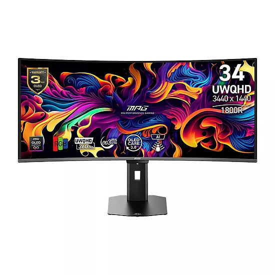 Écran PC MSI MPG 341CQR QD-OLED X36 - Autre vue