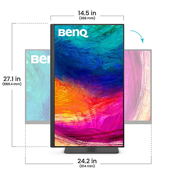 Écran PC BenQ  PD2706QN - Autre vue