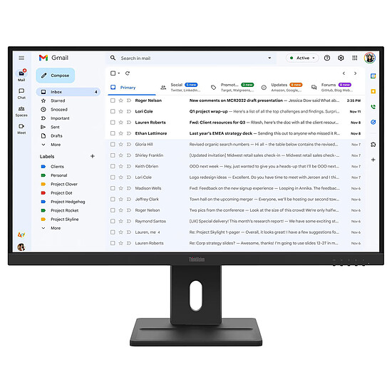 Écran PC Lenovo  ThinkVision E27-40 - Autre vue