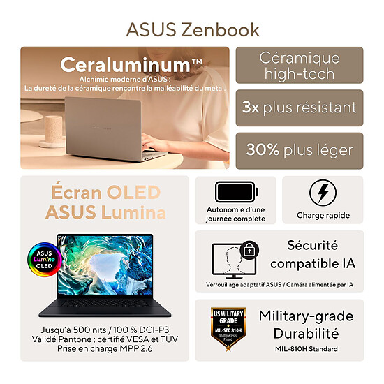 PC portable Asus Zenbook S 16 OLED UM5606GA-DICSS192X - Autre vue