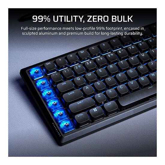 Clavier PC Corsair Gaming Vanguard Air 99 Wireless -  Noir - Autre vue