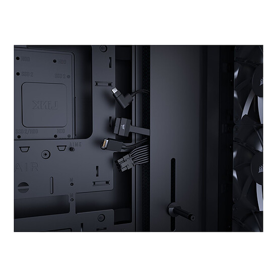 Boîtier PC Corsair Frame 4000D RS Wood - Noir    - Autre vue