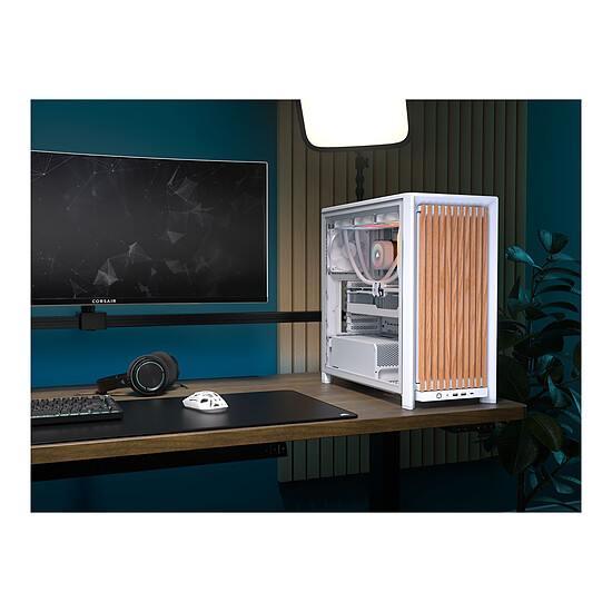 Boîtier PC Corsair Frame 4000D RS Wood - Blanc - Autre vue