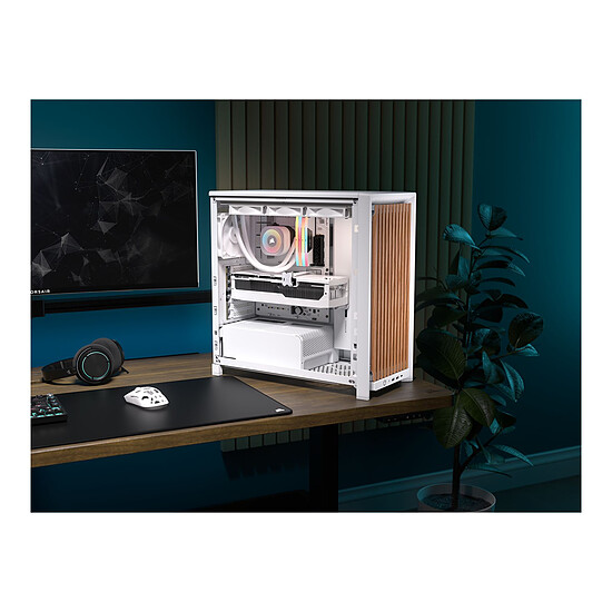 Boîtier PC Corsair Frame 4000D RS Wood - Blanc - Autre vue
