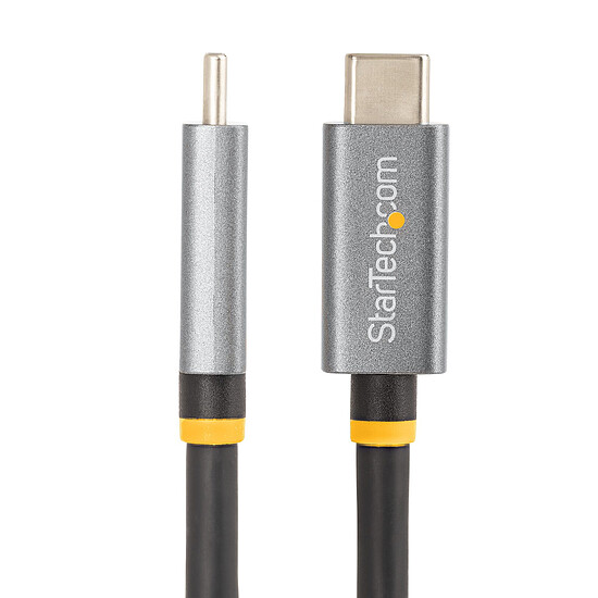 Câble USB StarTech.com Câble USB4, USB-C, 40 Gbps 8K 120Hz/4K 240Hz, ThunderBolt 4/3 avec Power Delivery 100W - M/M - 1 m - Autre vue
