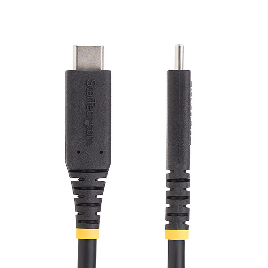 Câble USB StarTech.com Câble USB4, USB-C, 40 Gbps 8K 120Hz/4K 240Hz, ThunderBolt 4/3 avec Power Delivery 240W - M/M - 1 m - Autre vue