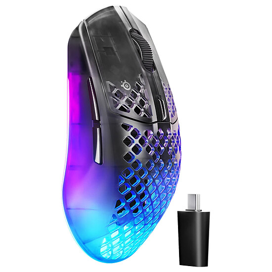 Souris PC SteelSeries Aerox 3 Wireless Gen.2 - Shadow - Autre vue