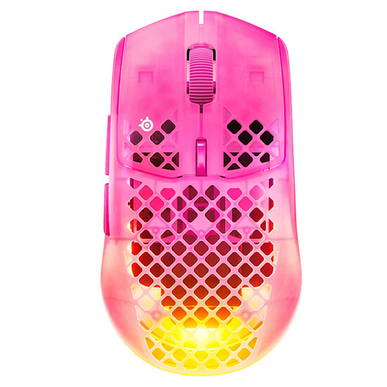Souris PC SteelSeries Aerox 3 Wireless Gen.2 - Magenta Haze - Autre vue