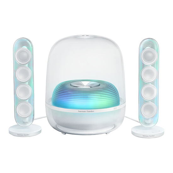 Enceinte sans fil Harman Kardon SoundSticks 5 WIFI  Blanc - Enceinte Bluetooth - Autre vue