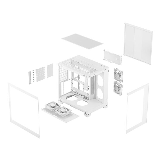 Boîtier PC Fractal Design Pop 2 Vision RGB - Blanc - Autre vue