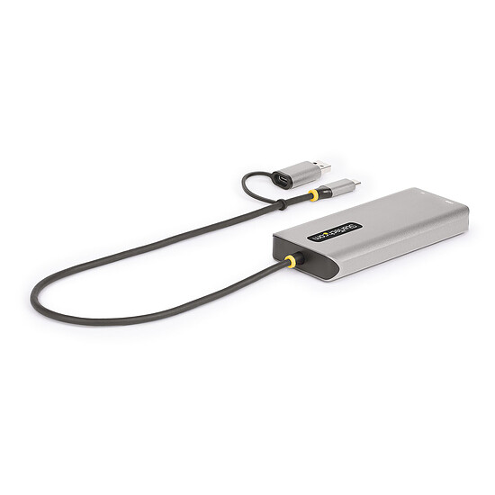 Station d'accueil PC portable StarTech.com Adaptateur multiport USB-C avec Dual HDMI - Hub USB 3 ports (167B) - Autre vue
