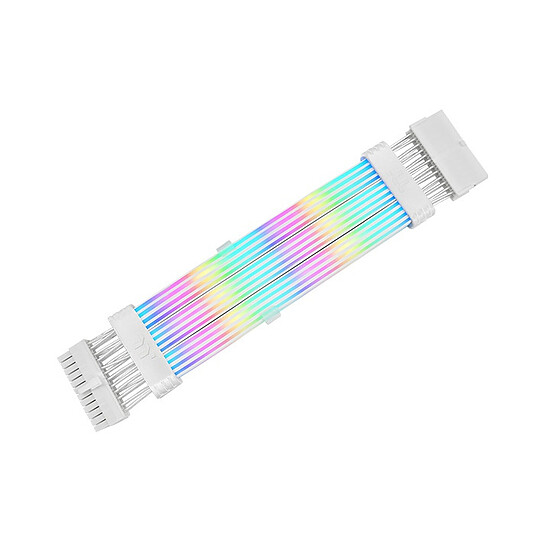 Câble d'alimentation Thermaltake Câble ARGB 24-PIN Tt Mod - Blanc - Autre vue