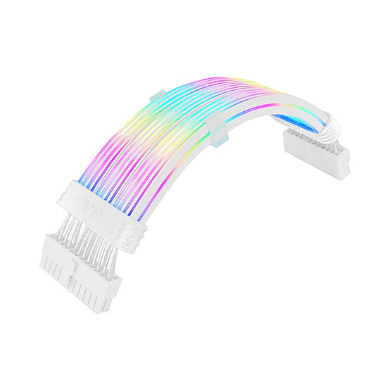 Câble d'alimentation Thermaltake Câble ARGB 24-PIN Tt Mod - Blanc - Autre vue