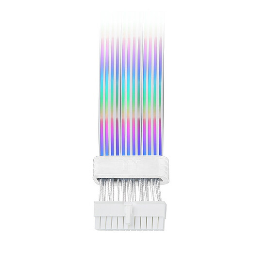 Câble d'alimentation Thermaltake Câble ARGB 24-PIN Tt Mod - Blanc - Autre vue