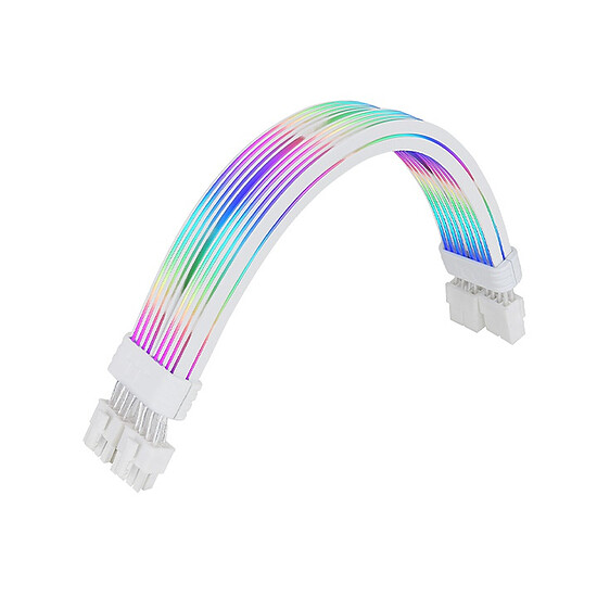 Câble d'alimentation Thermaltake Câble ARGB 8-PIN Tt Mod - Blanc - Autre vue