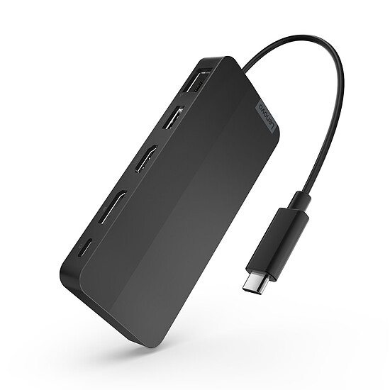 Station d'accueil PC portable Lenovo Travel Dock Dual Display USB-C 65W (40B90000WW) - Autre vue