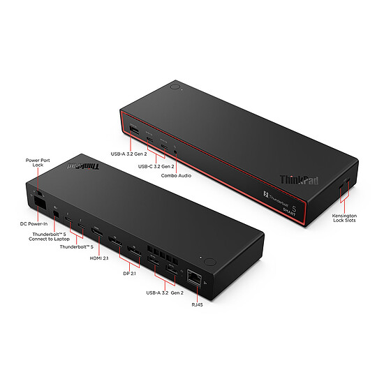Station d'accueil PC portable Lenovo ThinkPad Thunderbolt 5 Smart Dock 7500 - Autre vue