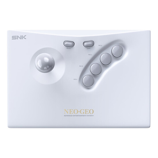 Console rétrogaming SNK Arcade Stick Wireless pour NEO-GEO AES+ Blanc - Autre vue
