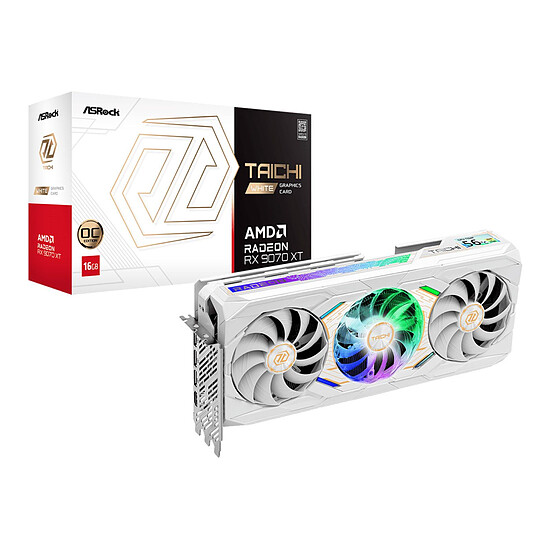 Carte graphique ASRock AMD Radeon RX 9070 XT Taichi White 16GB OC - Autre vue