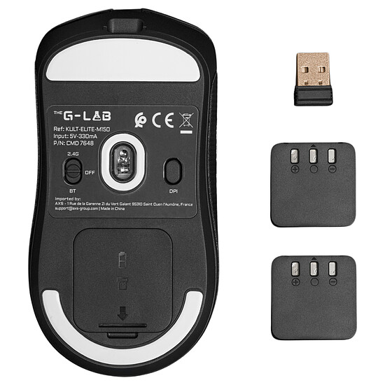 Souris PC The G-Lab KULT Elite M150 - Noir - Autre vue