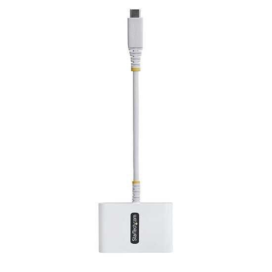 Hub USB StarTech.com Adaptateur Multiport USB-C vers HDMI avec Charge PD 140W - Blanc - Autre vue