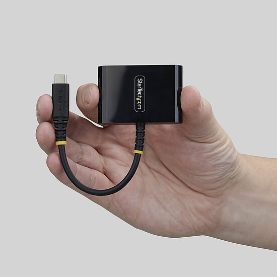 Hub USB StarTech.com Adaptateur Multiport USB-C vers HDMI avec Charge PD 140W - Noir - Autre vue