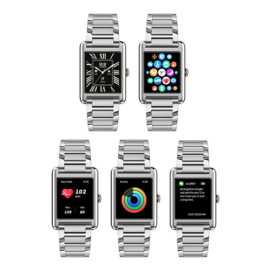 Montre connectée ICE Watch Smart TKS 2.0 - Silver + + Ice Boliday Blanc et Or - Autre vue
