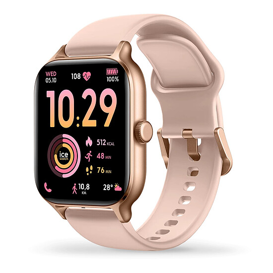 Montre connectée ICE Watch ICE fit RT 3.0 - Rose-Gold Nude + Bracelet Chaine Opaline Vert - Autre vue