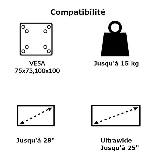 Bras & support écran PC Arctic Z2 Basic - Autre vue