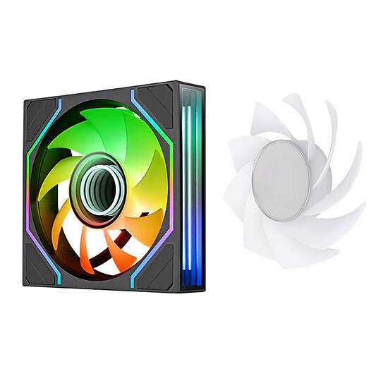 Ventilateur Boîtier Thermaltake Swafan Infinity EX12 ARGB Sync x 3 - Noir - Autre vue