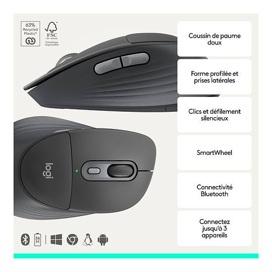Clavier souris bureautique Logitech Signature Comfort Plus MK880 - Autre vue