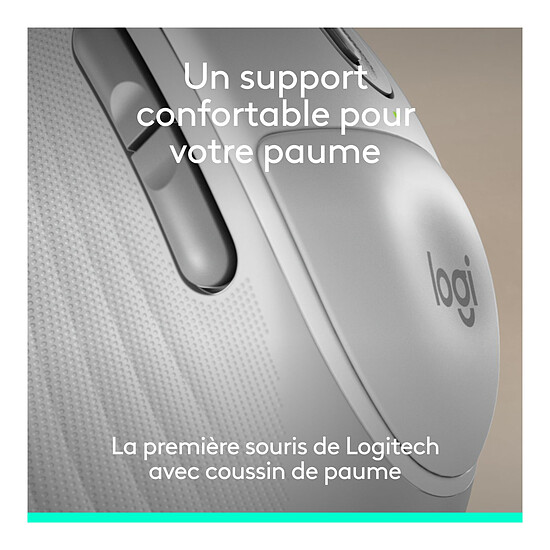 Souris PC Logitech Signature Comfort Plus M850 L - Blanc - Autre vue