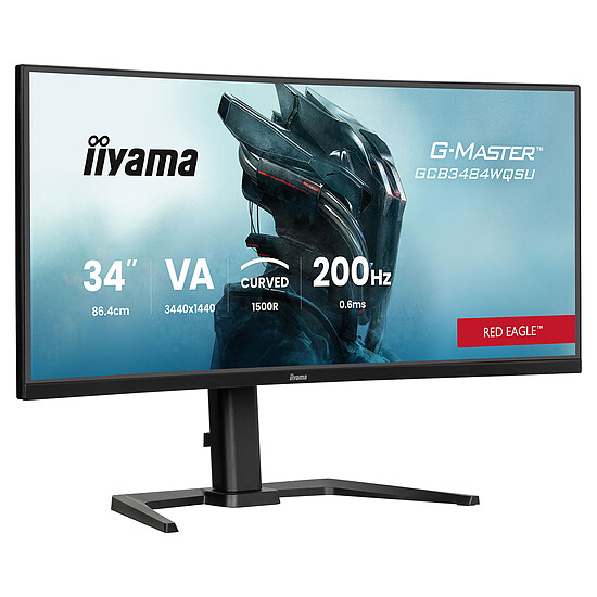 Écran PC iiyama 34" LED - G-Master GCB3484WQSU-B2 Red Eagle - Autre vue