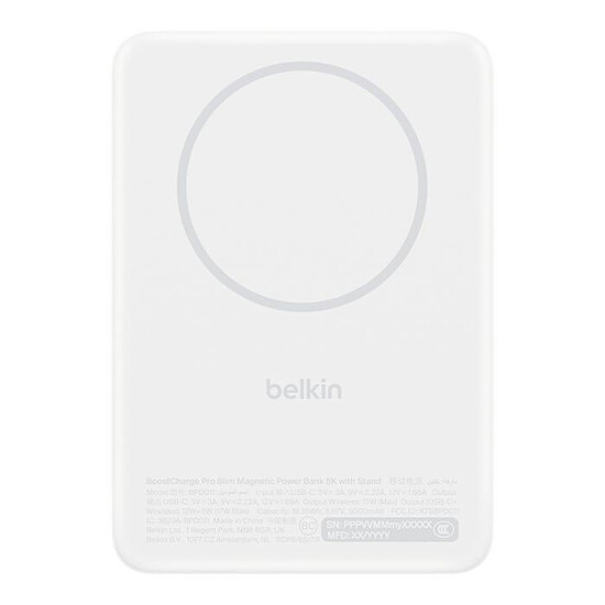 Batterie et powerbank Belkin Batterie Externe 5K Boost Charge - Blanc - Autre vue