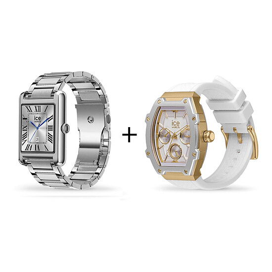 Montre connectée ICE Watch Smart TKS 2.0 - Silver + + Ice Boliday Blanc et Or - Autre vue
