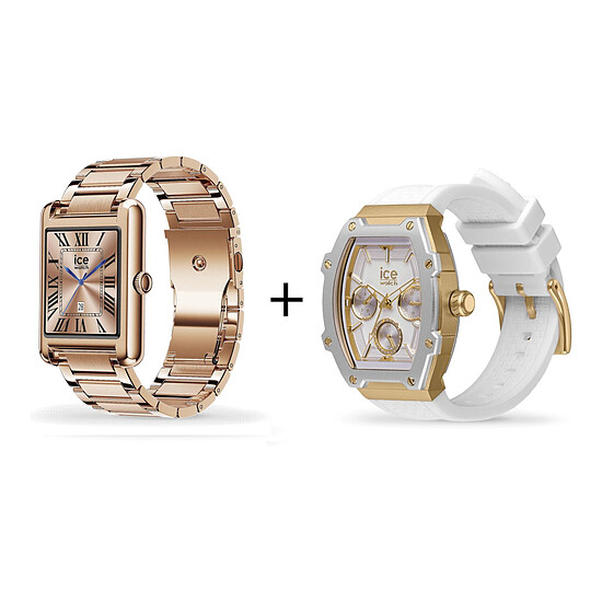Montre connectée ICE Watch Smart TKS 2.0 - Rose-gold + Ice Boliday Blanc et Or - Autre vue