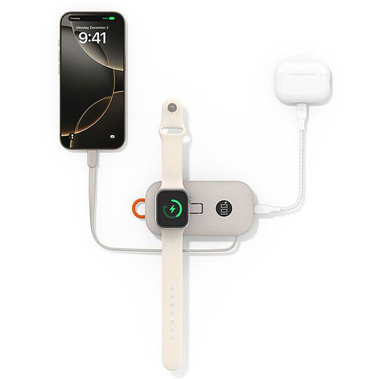 Batterie et powerbank Belkin BoostCharge Pro Batterie externe 10K - Sable - Autre vue