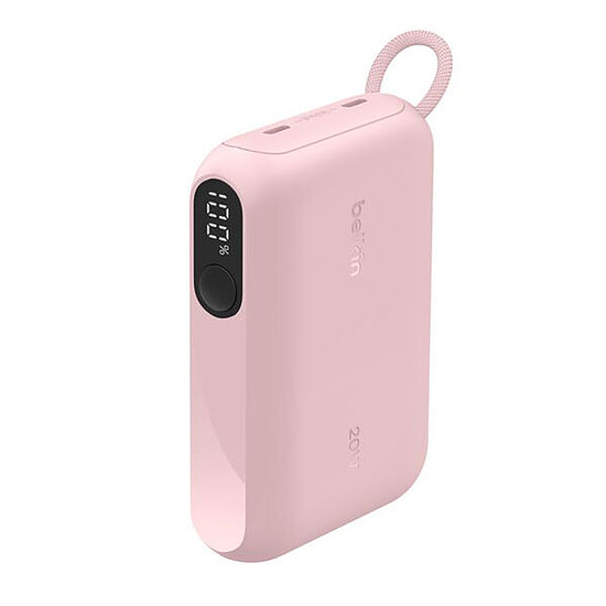Batterie et powerbank Belkin BoostCharge Powerbank 10K avec Ecran - Rose - Autre vue