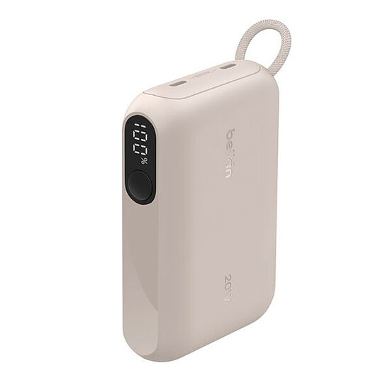 Batterie et powerbank Belkin BoostCharge Powerbank 10K avec Ecran - Sable - Autre vue