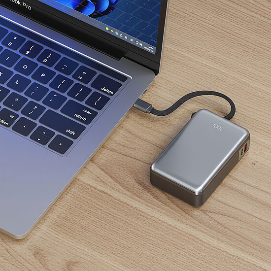 Batterie et powerbank Akashi Batterie de Secours Cable 65W 20000 mAh pour laptop - Autre vue