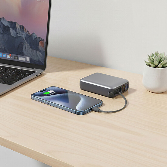 Batterie et powerbank Akashi Batterie de Secours Cable 22.5W 20000 mAh - Autre vue