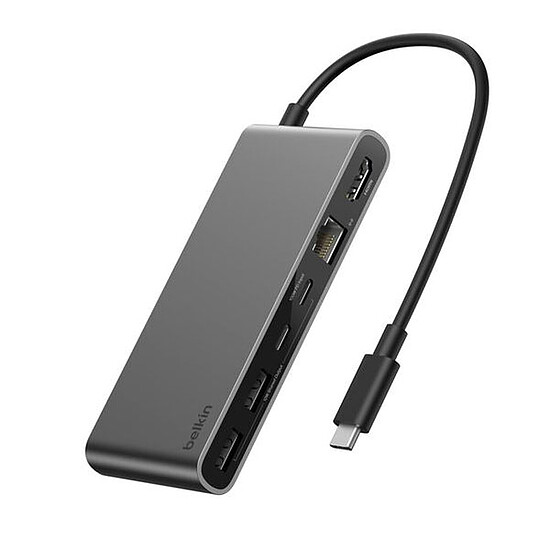 Hub USB Belkin Hub USB-C vers 4 USB, 1 Ethernet, 1 HDMI, 1 carteSD - Autre vue