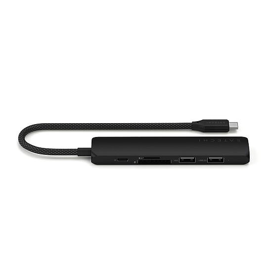 Hub USB SATECHI Multiports USB-C Slim 6-en-1 - Noir - Autre vue