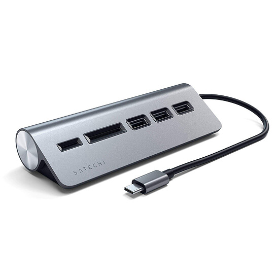 Hub USB SATECHI USB-C Combo Hub pour Desktop - Gris - Autre vue
